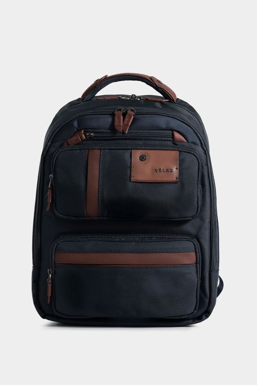Morral casual Living lona contrastes Azul Oscuro