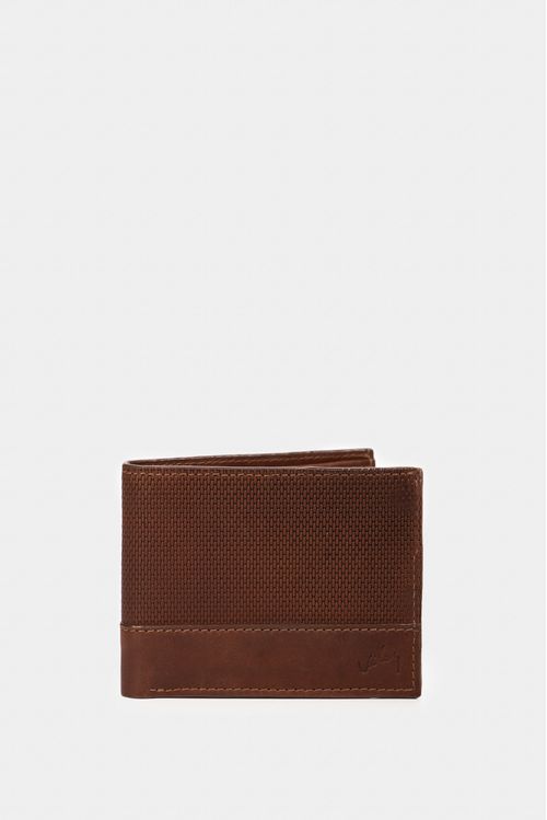 Billetera dante de cuero para hombre grabado placa lego