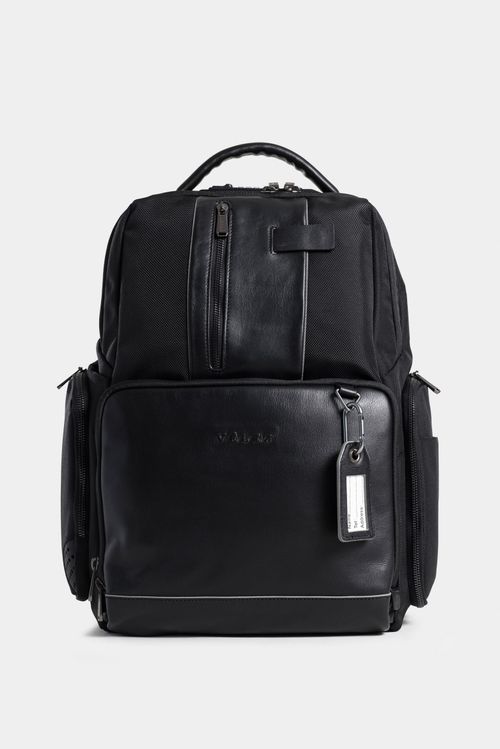 Morral security de lona para hombre detalles en cuero