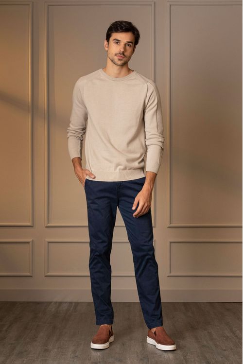 Pantalón chino italo para hombre semifitted