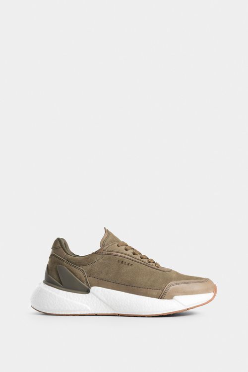 Tenis bolet 2 de cuero y gamuza para hombre silueta liviana