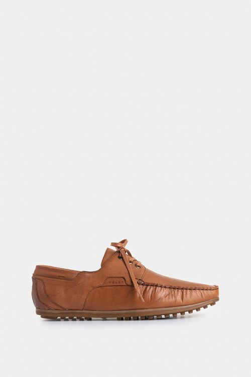 Zapatos cordón de cuero nautico