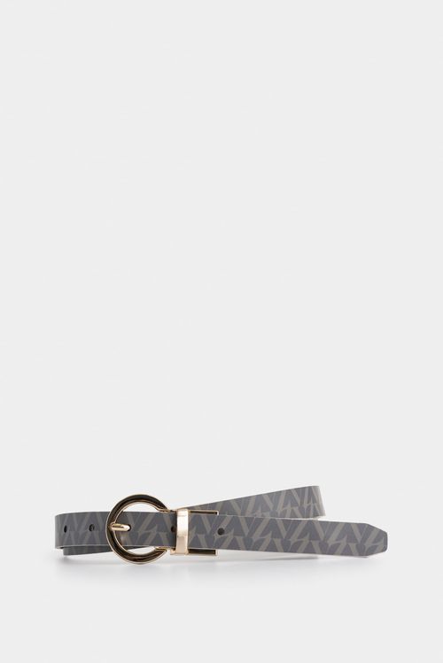 Cinturón doble faz de cuero para mujer monogram