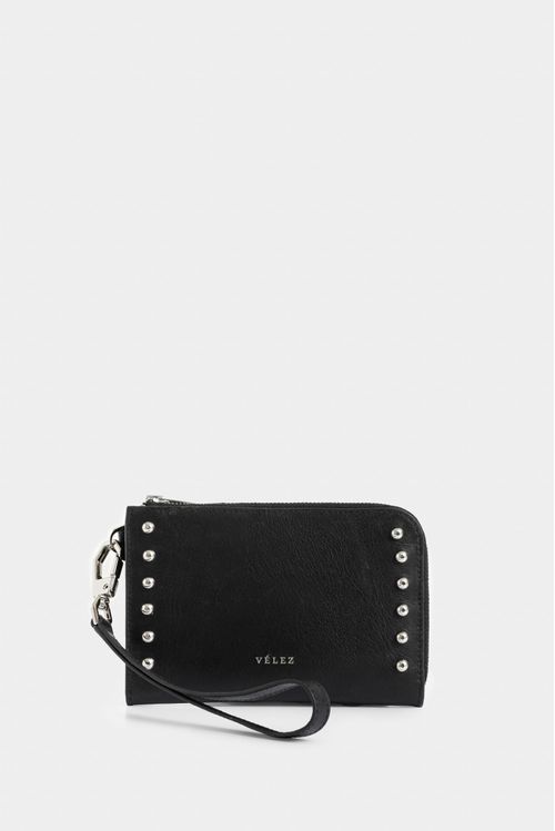 Billetera Holy de cuero para mujer taches