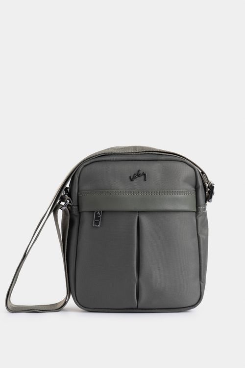 Manos libres Harrington de lona y cuero para hombre casual