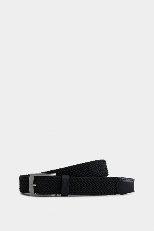 Cinturón unifaz cordón por cuero para hombre trenza