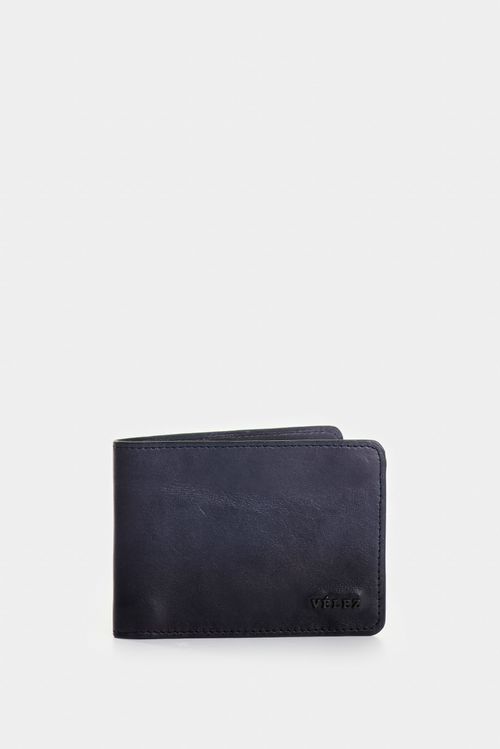 Billetera Oasis de cuero para hombre detalle contraste