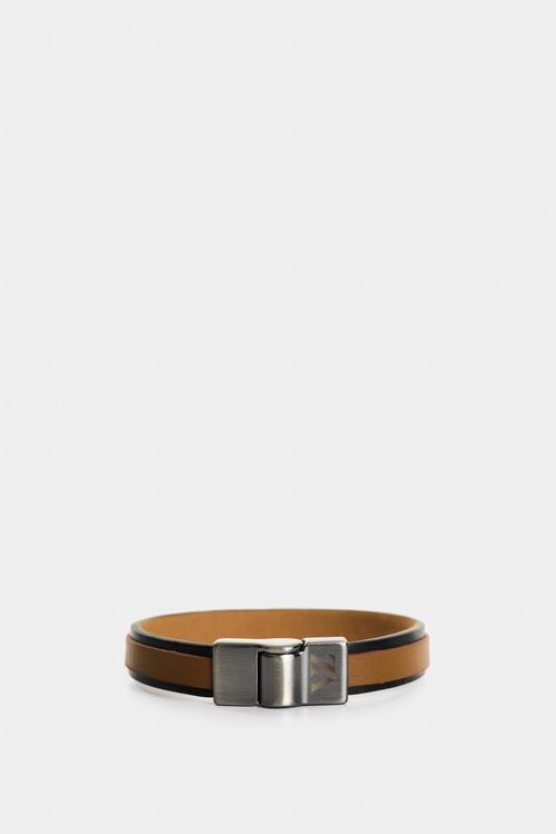 Manilla Ivy de cuero para hombre contraste