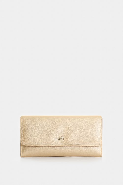 Porta chequera Extravaganza de cuero para mujer grabado