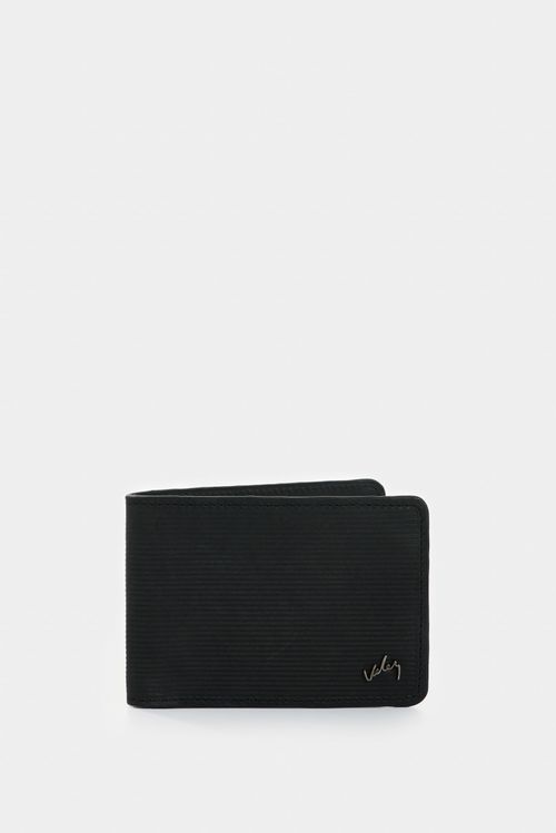 Billetera Vértice de cuero para hombre placa rayas