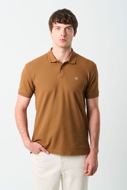 Polo manga corta Essential para hombre textura