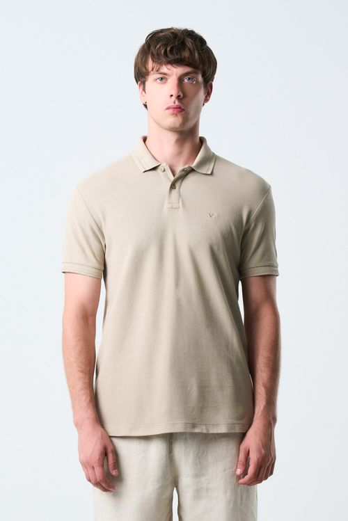 Polo manga corta Essential para hombre textura