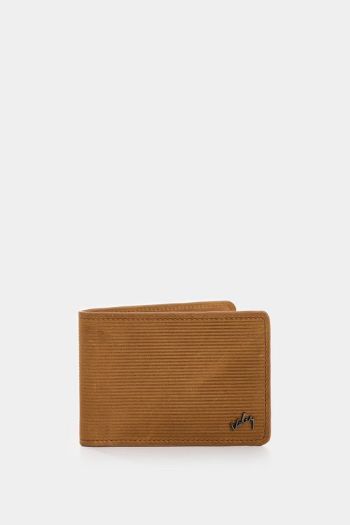 Billetera Vértice de cuero para hombre placa rayas