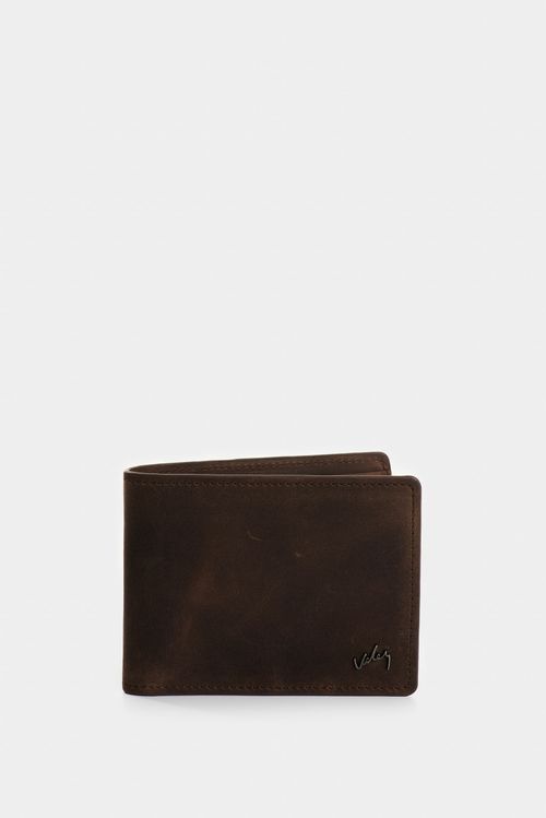 Billetera Terra de cuero para hombre interior contraste