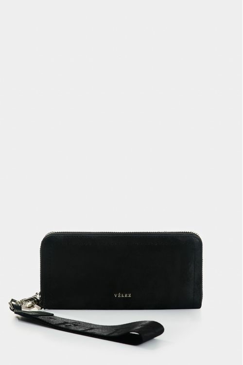 Billetera porta chequera de cuero para mujer Arezzo