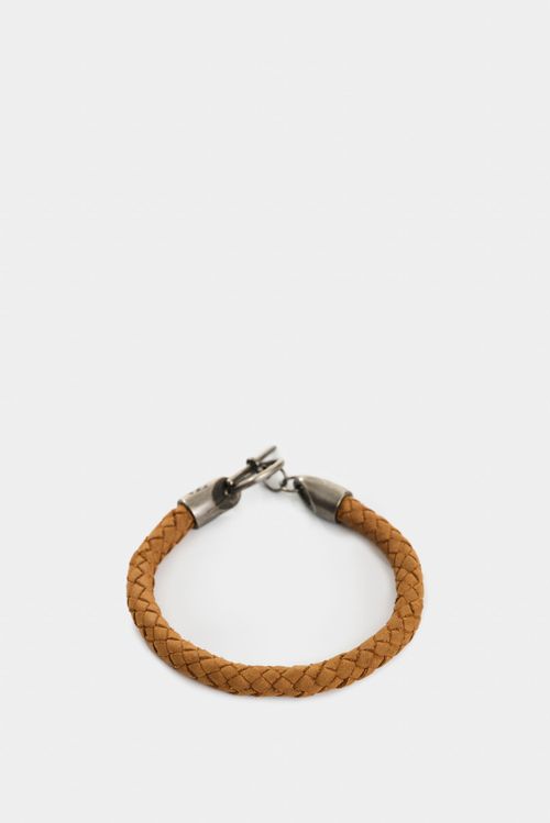 Manilla Alden de cuero para hombre trenzada