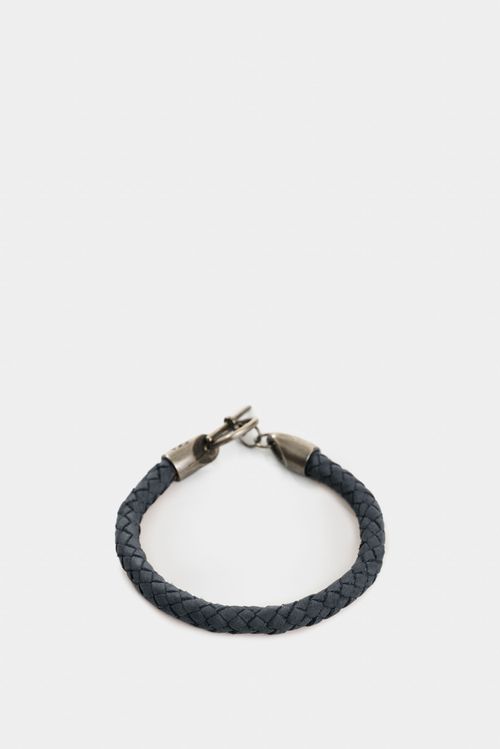 Manilla Alden de cuero para hombre trenzada