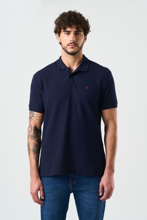 Polo manga corta Essential para hombre textura