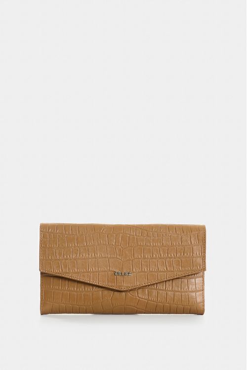 Billetera porta chequera de cuero para mujer Selene