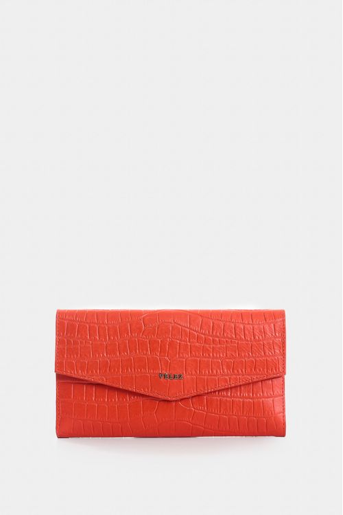 Billetera porta chequera de cuero para mujer Selene