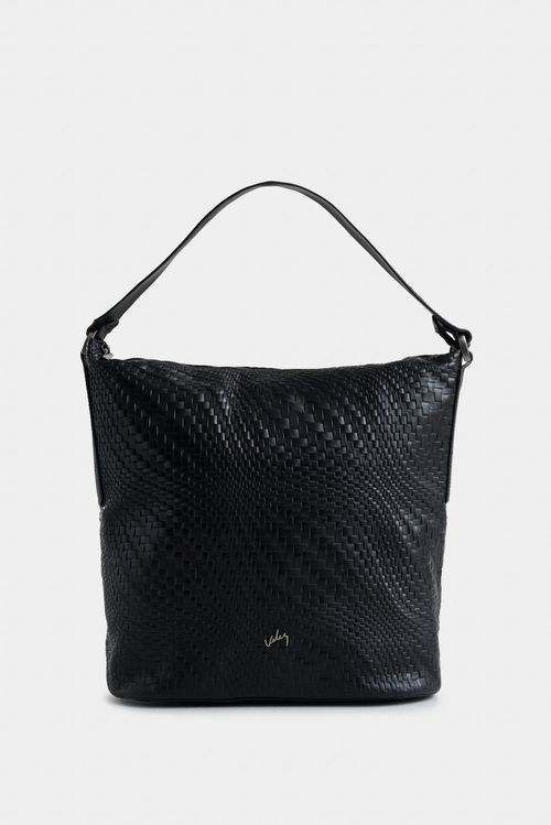 Shopping delta de cuero para mujer grabado ondas