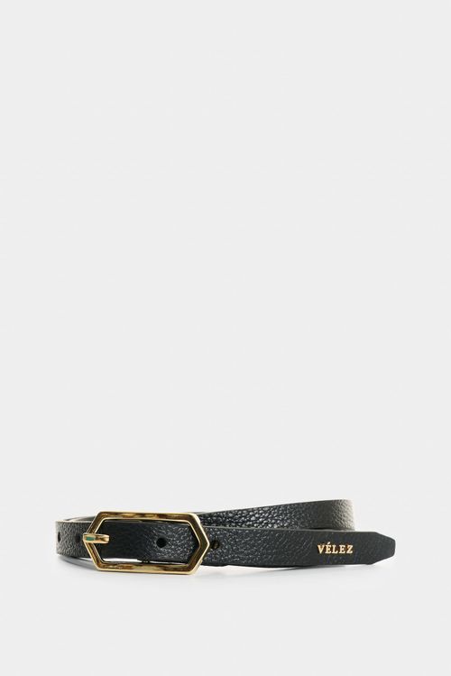 Cinturón unifaz de cuero para mujer Aura