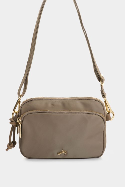 Manos libres en lona y cuero para mujer Tabata