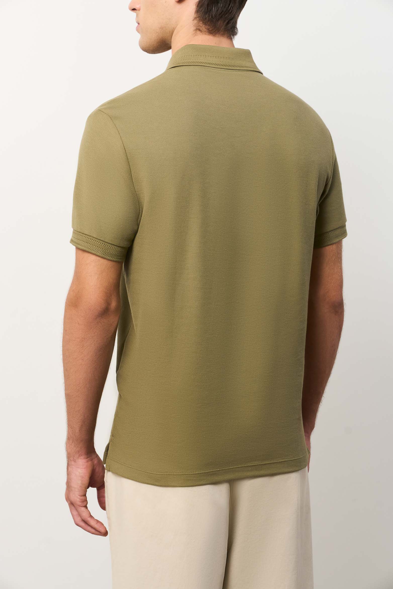 Polo manga corta Essential para hombre textura-1782398564161